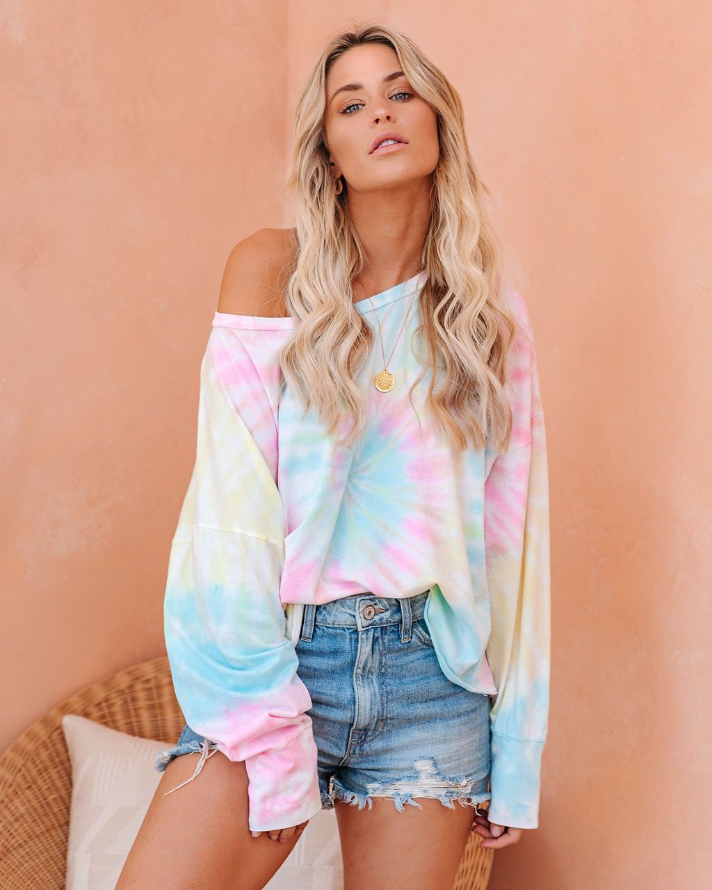 PREORDER - Silly Me Cotton Tie Dye Knit Top